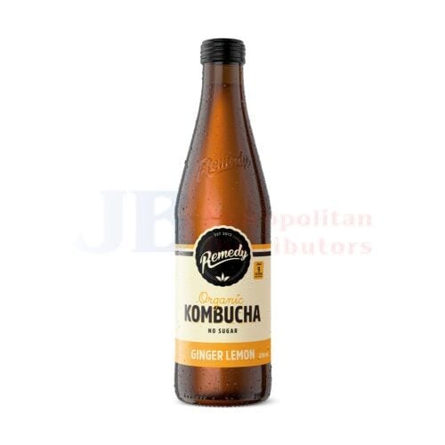 Remedy Remedy Kombucha Ginger Lemon 330ml Remedy Kombucha Ginger Lemon 330ml