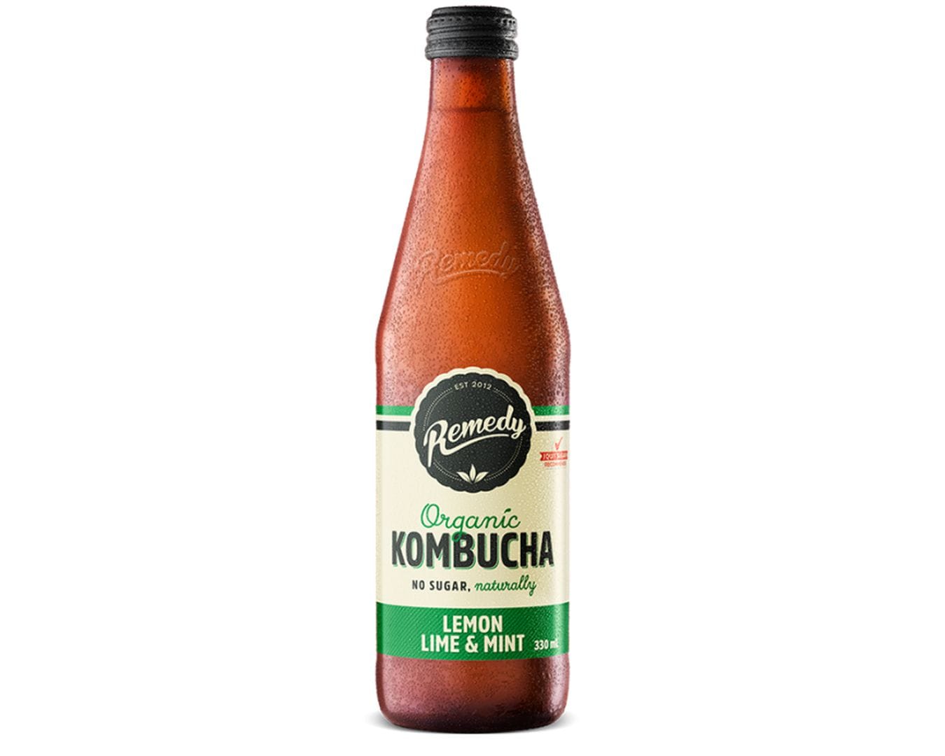 Remedy Remedy Kombucha Lemon Lime & Mint 330ml Remedy Kombucha Lemon Lime & Mint 330ml