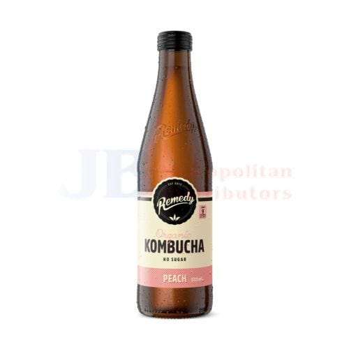 Remedy Remedy Kombucha Peach 330ml Remedy Kombucha Peach 330ml