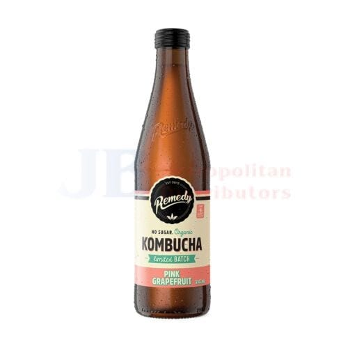 Remedy Remedy Kombucha Pink Grapefruit 330ml Remedy Kombucha Pink Grapefruit 330ml