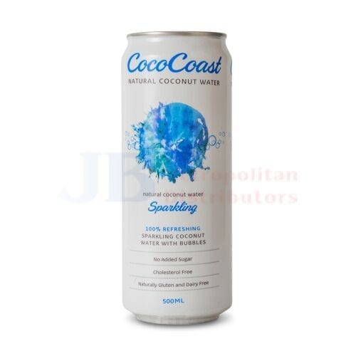 Coco Coast Sparkling Natural Coconut Water 500ml
