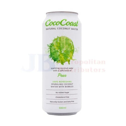Coco Coast Coco Coast Sparkling Natural Coconut Water Pear 500ml Coco Coast Sparkling Natural Coconut Water Pear 500ml