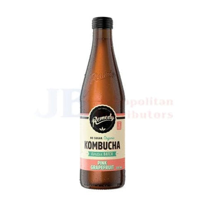 Remedy Remedy Kombucha Pink Grapefruit 330ml Remedy Kombucha Pink Grapefruit 330ml